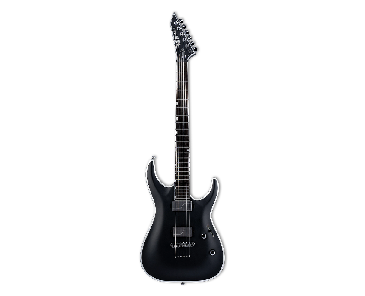 ESP LTD MH-1000NT BB Electric Guitar - Black Satin w/Silver Bold