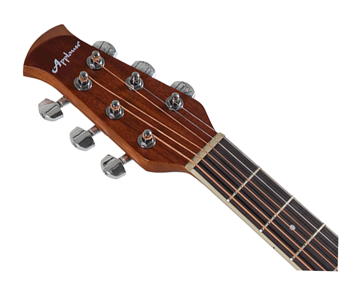 Ovation Applause AB24-5S Cutaway A/E Guitar - Black Satin - Open Ovation Applause AB24-5S Cutaway A/E Guitar - Black Satin - Open
