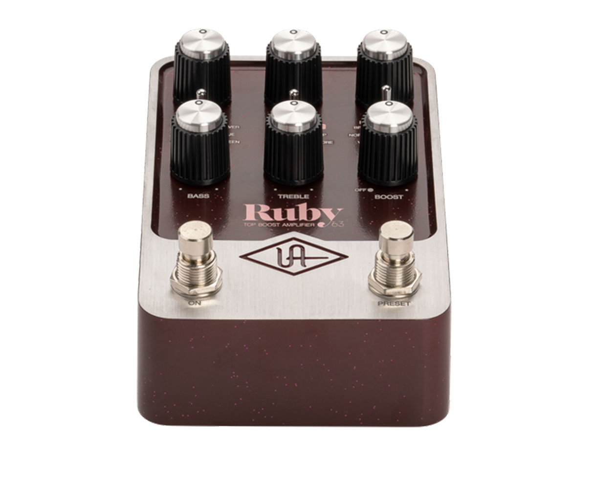 Unversal Audio UAFX RUBY AC-30 VOX アダプタ付 Universal Audio UAFX Ruby AC30 w/ Top Boost +Mods Amp Modelling