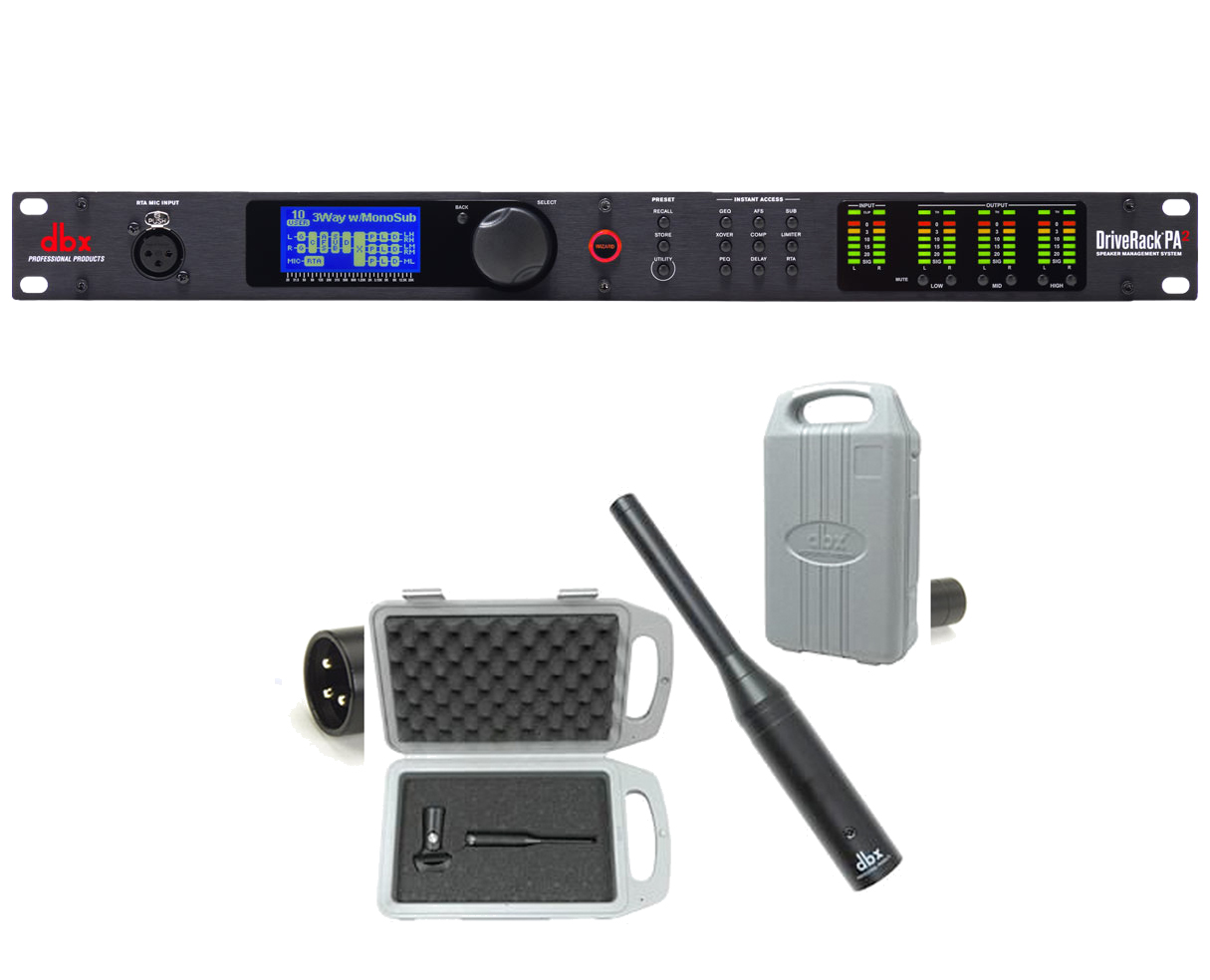 dbx DriveRack PA2 Speaker Management Processor + RTA-M Microphone