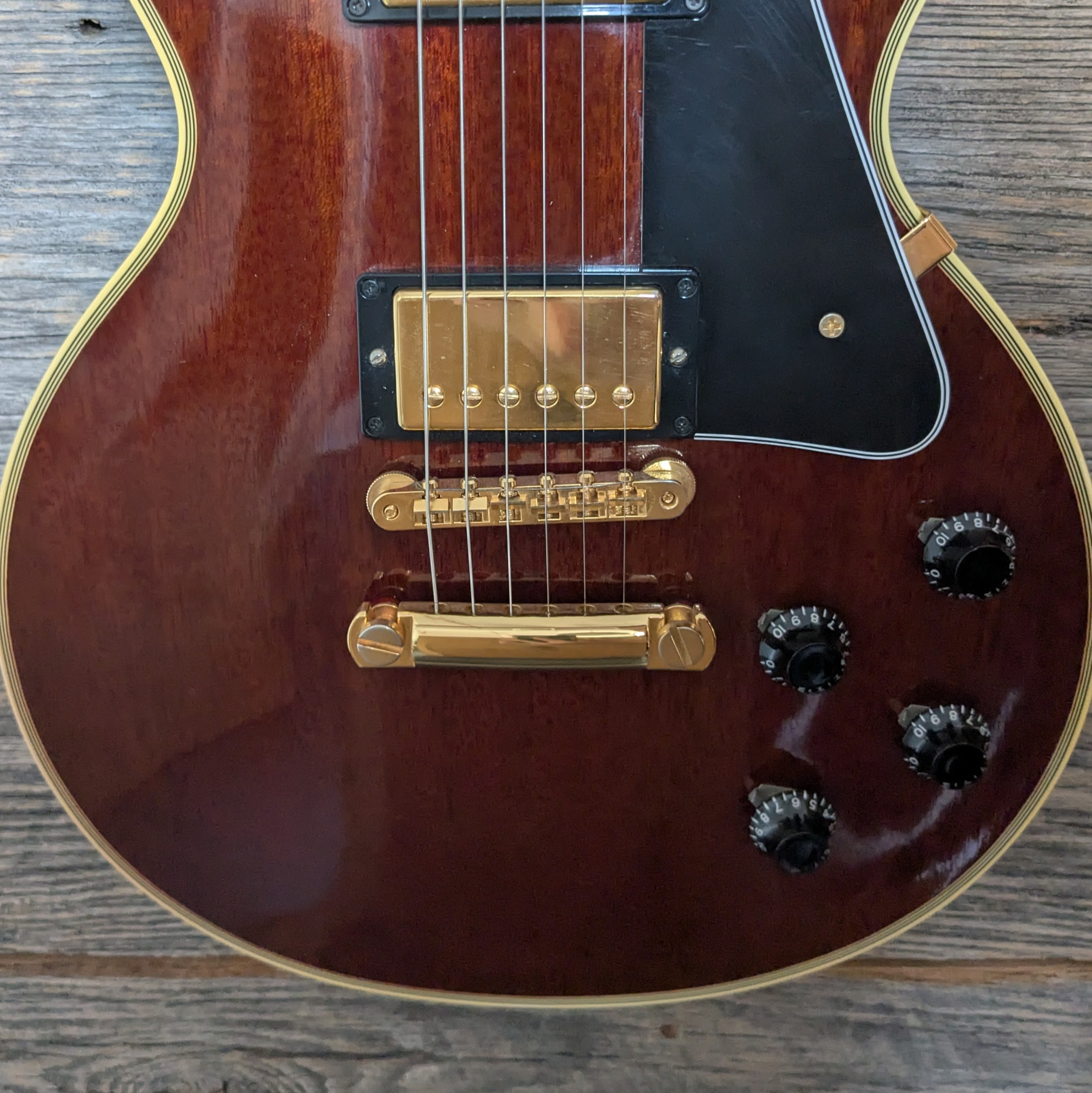 Used Gibson Custom Shop Art Historic '57 Les Paul Custom - Wine