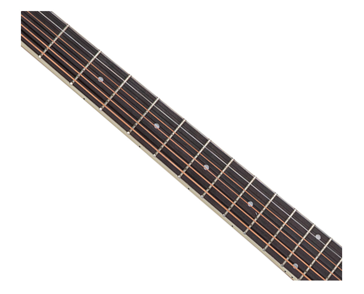 Ovation Applause AB24-5S Cutaway A/E Guitar - Black Satin - Open