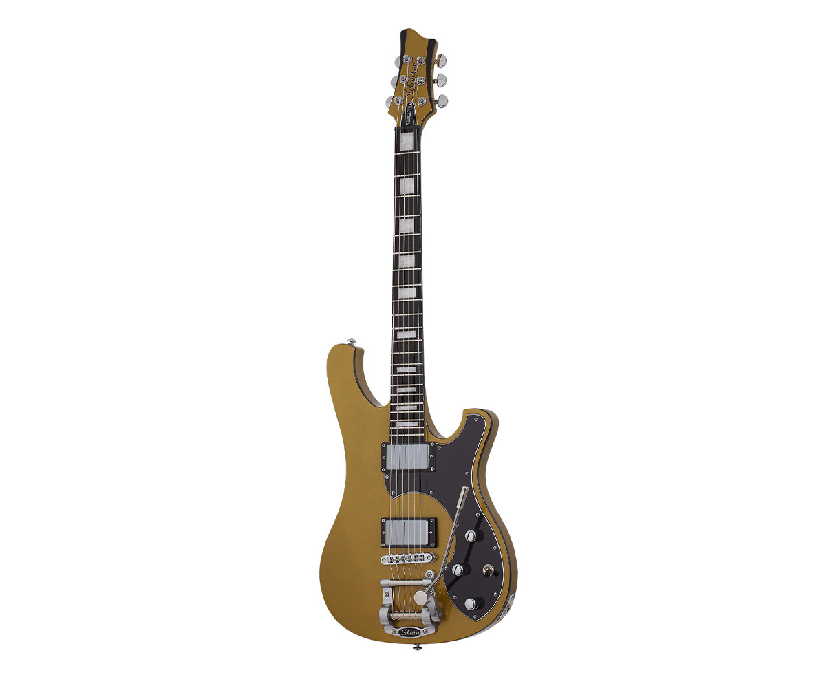 Schecter Stargazer-6 Electric Guitar w/Vibrato - Metallic Gold