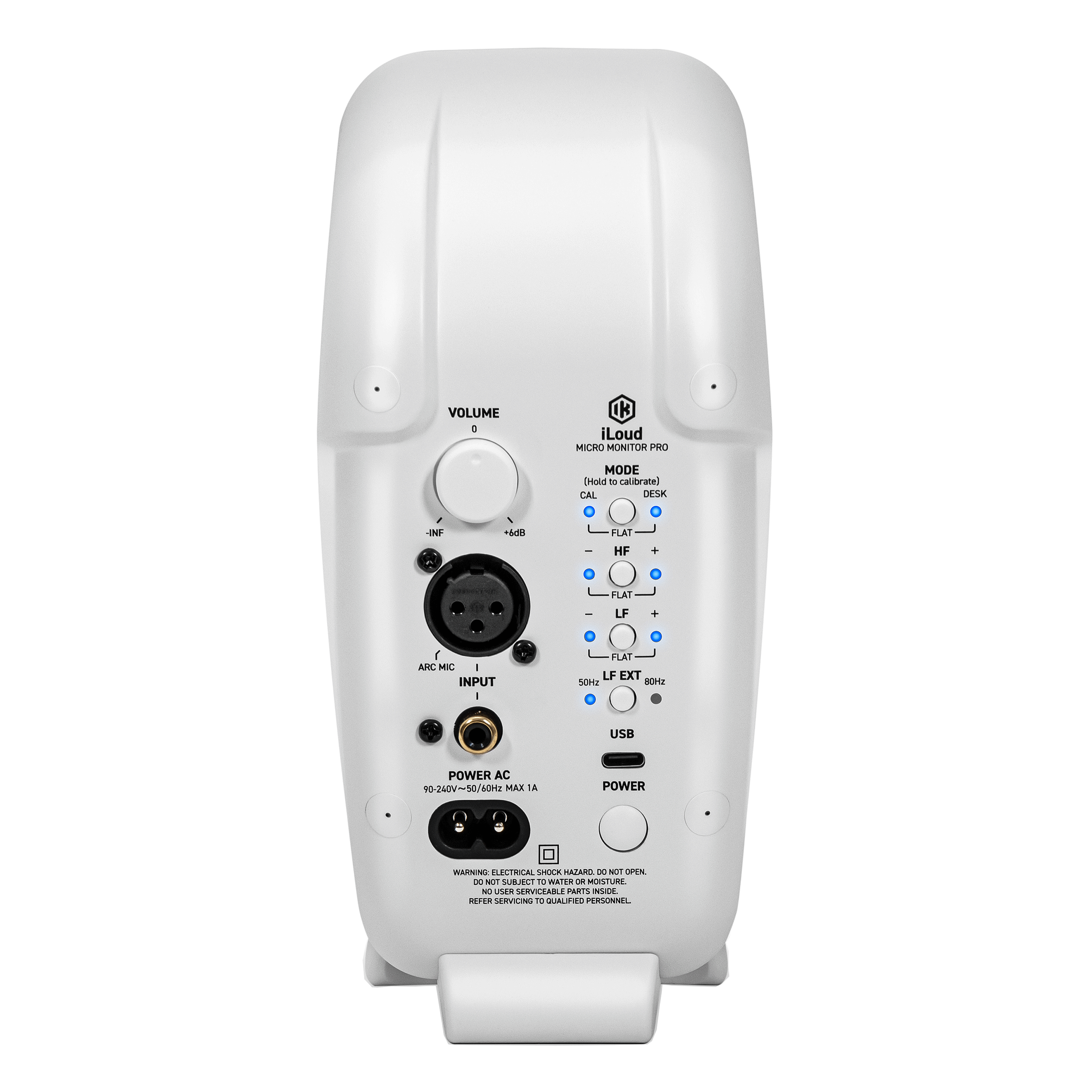 IK Multimedia iLoud Micro Monitor Pro White Studio Speaker (Single