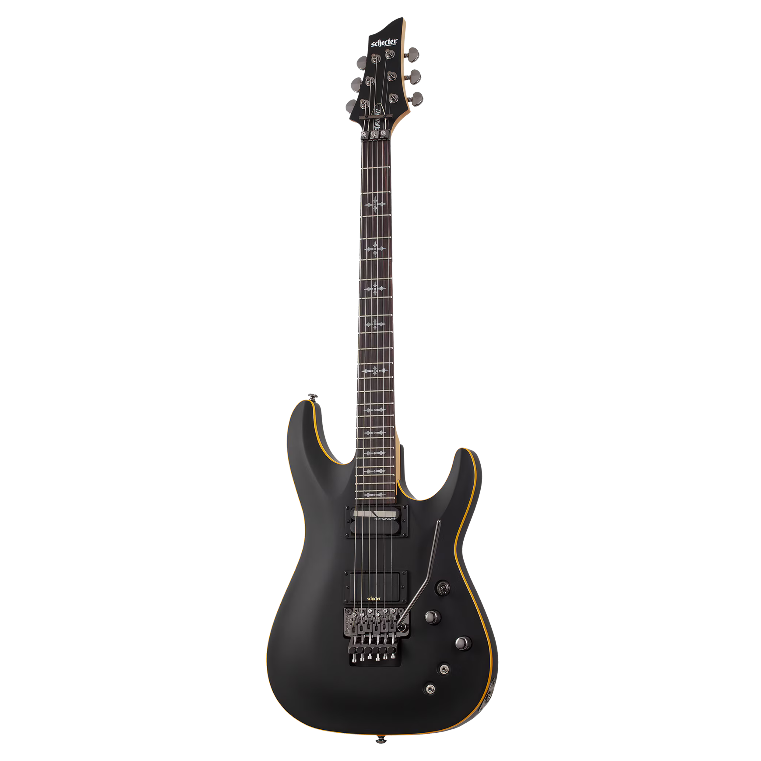 Schecter Demon-6 中古　アクティブPU搭載 Schecter Demon-6 FR-S - Aged Black Satin - Open Box | eBay