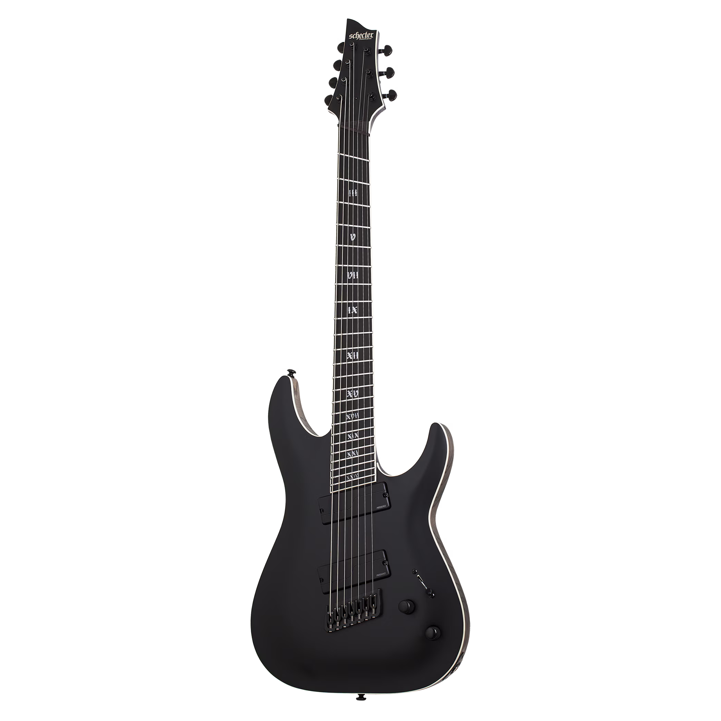 Schecter C-7 Multiscale SLS Elite Evil Twin - Satin Black | eBay